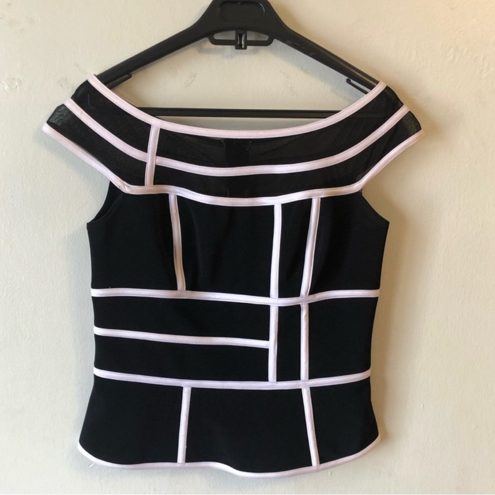 Black And White Top Sweatshirt